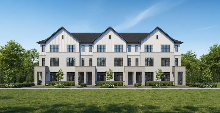 Dual front towns at Cornerstone Brampton, artist's concept